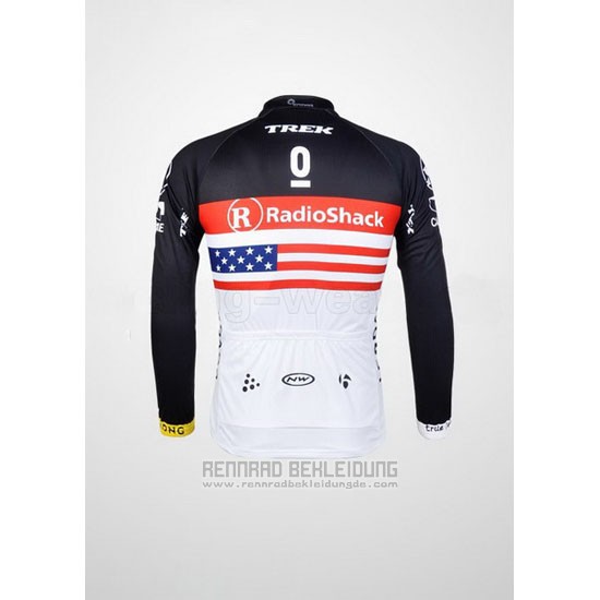 2012 Fahrradbekleidung Radioshack Champion Stati Uniti Trikot Langarm und Tragerhose - zum Schließen ins Bild klicken